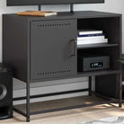 Industriële Stalen Tv-Meubel voor Woon en Slaapkamer - Zwart / 1 - Tv-meubels