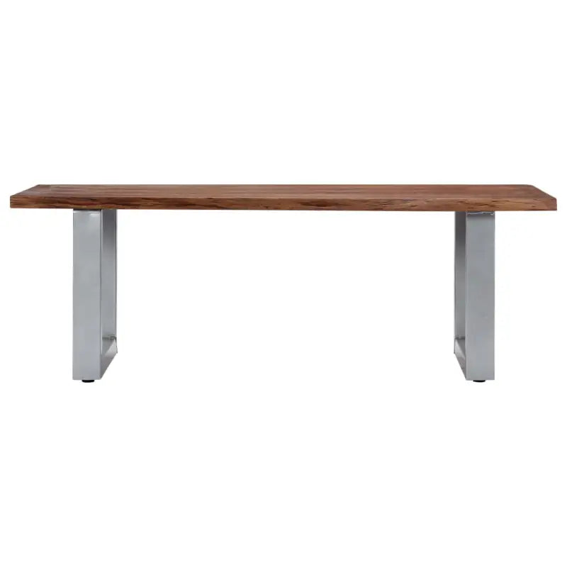 Industriële stijl salontafel van massief acaciahout met natuurlijke vorm - Salontafels