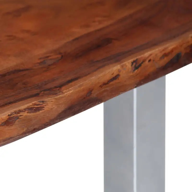 Industriële stijl salontafel van massief acaciahout met natuurlijke vorm - Salontafels