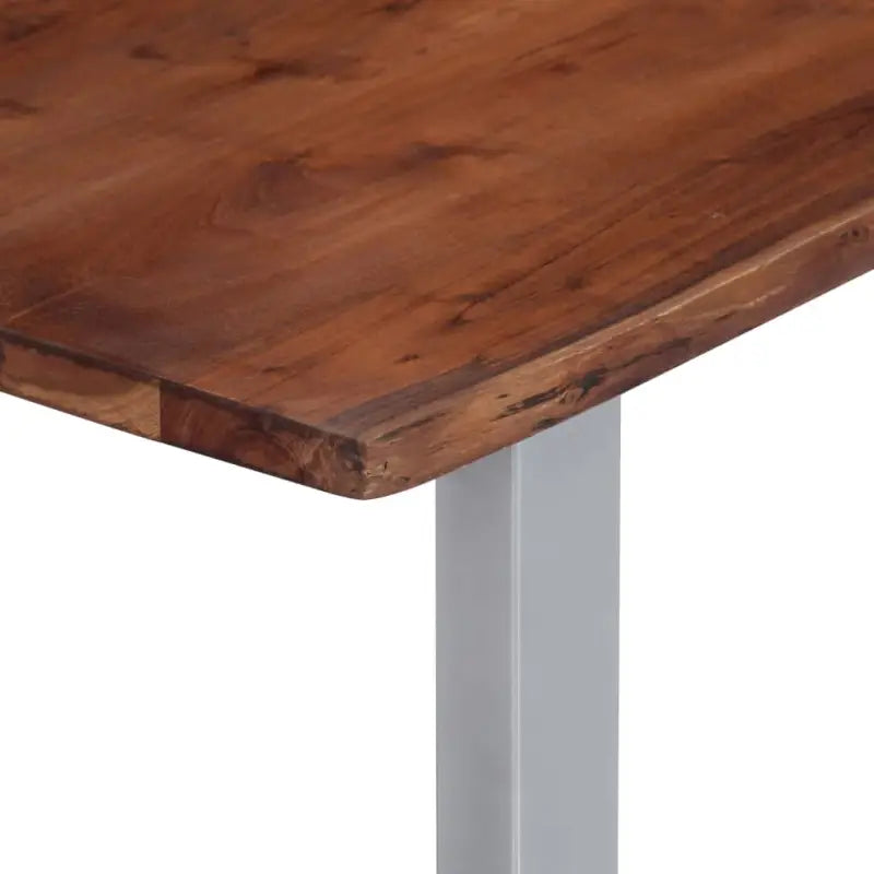 Industriële stijl salontafel van massief acaciahout met natuurlijke vorm - Salontafels