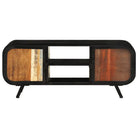 Industriële tv-meubel in gerecycled hout met vintage charme - Tv-meubels