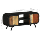 Industriële tv-meubel in gerecycled hout met vintage charme - Tv-meubels