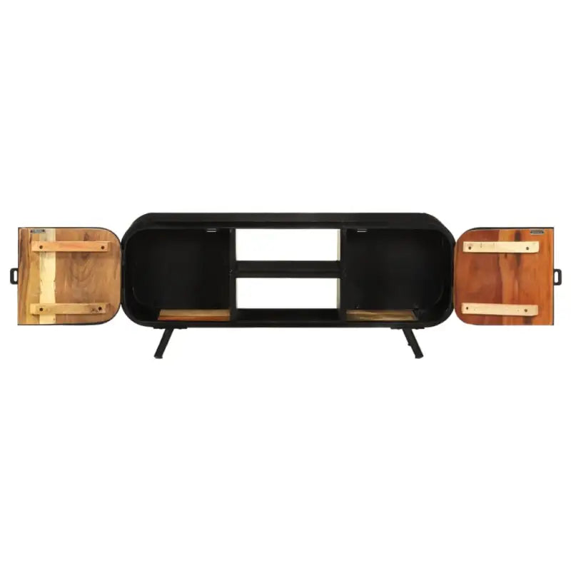 Industriële tv-meubel in gerecycled hout met vintage charme - Tv-meubels