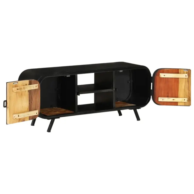 Industriële tv-meubel in gerecycled hout met vintage charme - Tv-meubels