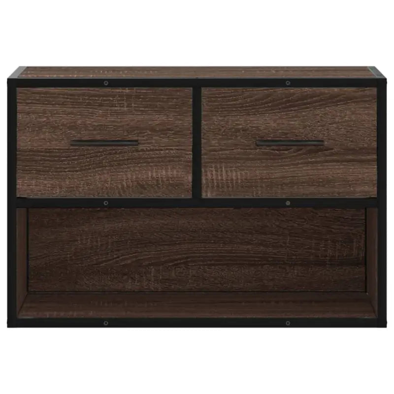 Industriële TV-Meubel van Bewerkt Hout met Stalen Frame - Tv-meubels