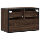 Industriële TV-Meubel van Bewerkt Hout met Stalen Frame - Tv-meubels