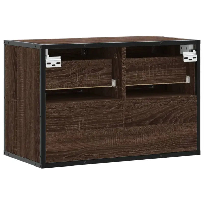Industriële TV-Meubel van Bewerkt Hout met Stalen Frame - Tv-meubels