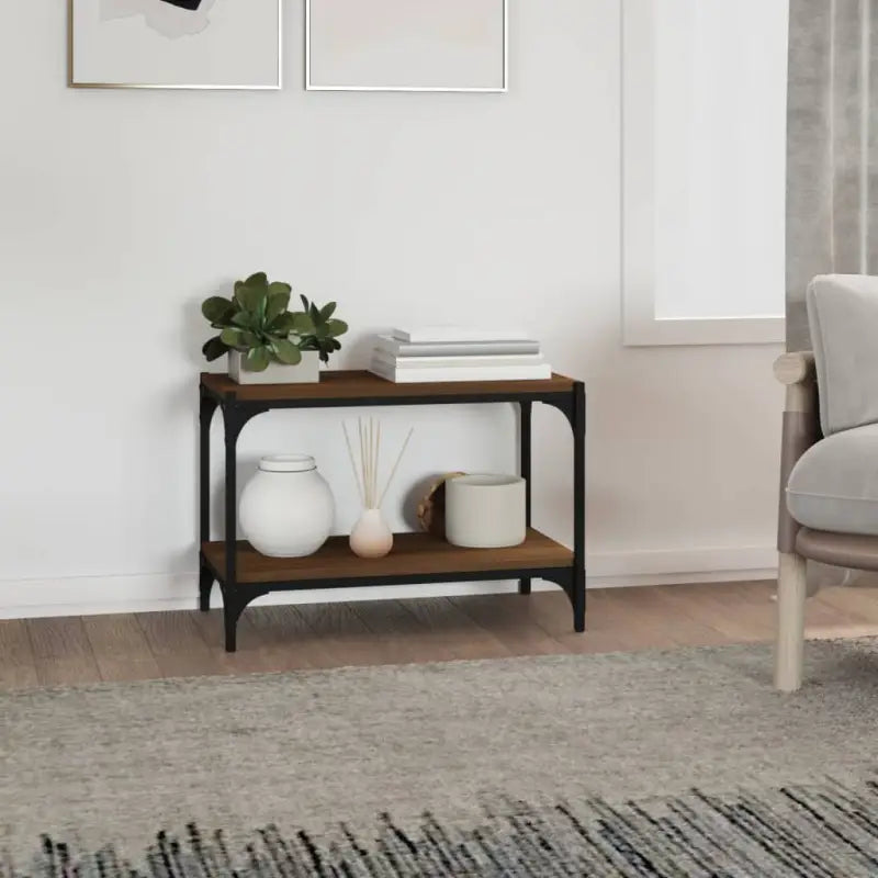 Industriële tv-meubel van bewerkt hout voor een stijlvolle woonkamer - Tv-meubels