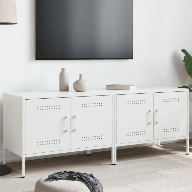 Industriële Tv-meubels voor een tijdloze uitstraling - Wit / 2 - Tv-meubels