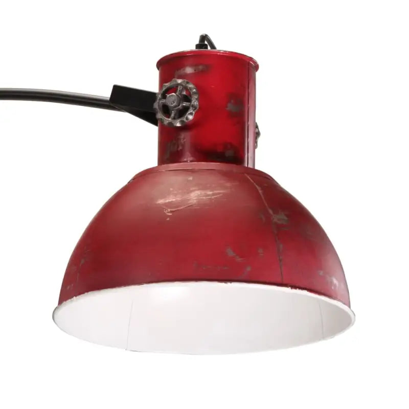 Industriële vloerlamp met E27 fitting in verweerd rood stijl - Lampen