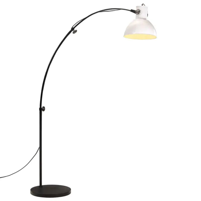 Industriële vloerlamp met E27 fitting in verweerd rood stijl - Wit / 1 - Lampen