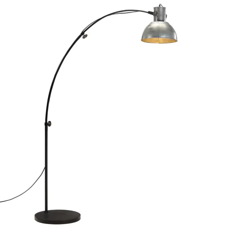 Industriële vloerlamp met E27 fitting in verweerd rood stijl - Zilver / 1 - Lampen