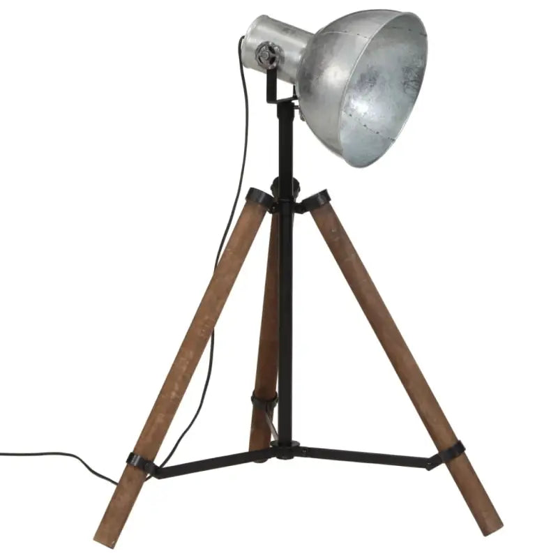 Industriële vloerlamp van massief mangohout met E27 fitting - Lampen