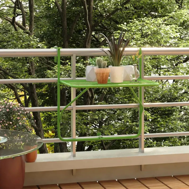 Inklapbare balkontafel voor tuin terras en balkon - Groen / 1 - Tuintafels