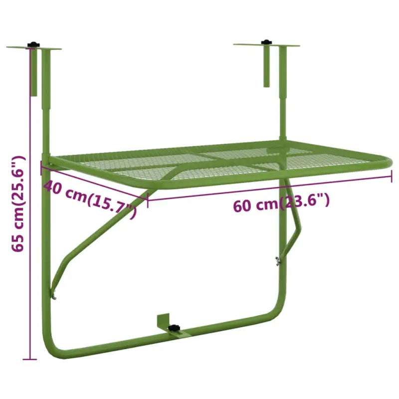 Inklapbare balkontafel voor tuin terras en balkon - Tuintafels
