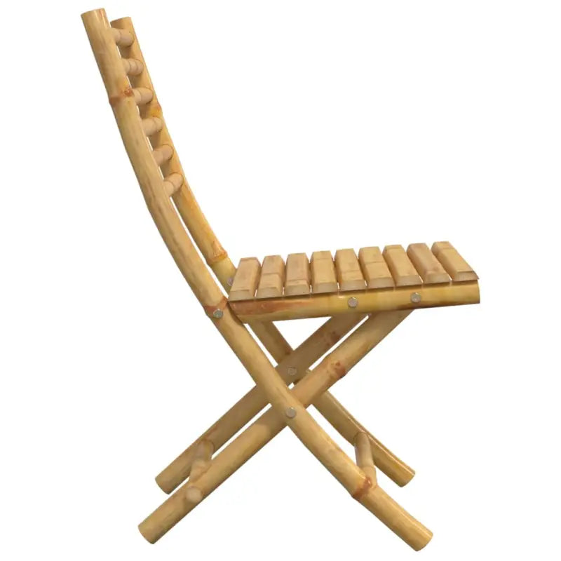 Inklapbare Bamboe Tuinstoelen voor Buiten en Terras - Tuinstoelen