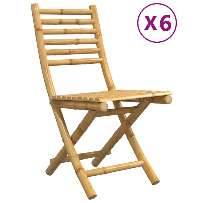 Inklapbare Bamboe Tuinstoelen voor Buiten en Terras - Tuinstoelen