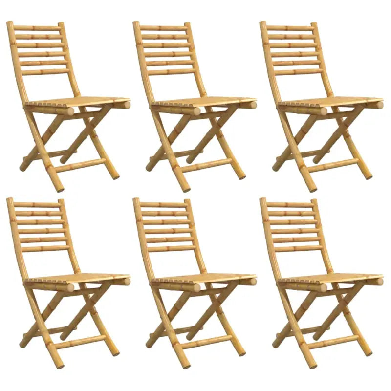 Inklapbare Bamboe Tuinstoelen voor Buiten en Terras - Tuinstoelen
