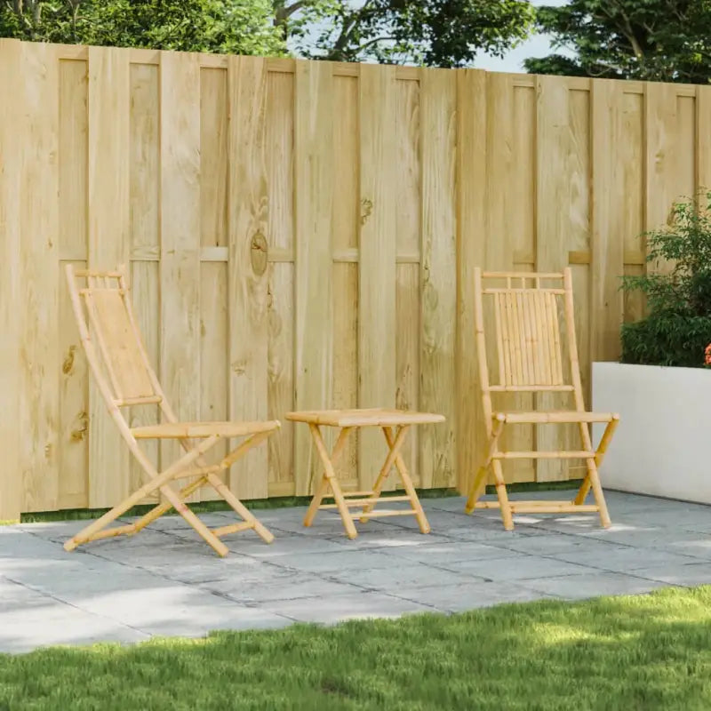 Inklapbare bamboe tuinstoelen voor buitenplezier - 2 / Zonder armleuning - Tuinstoelen