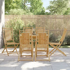 Inklapbare bamboe tuinstoelen voor buitenplezier - 6 / Zonder armleuning - Tuinstoelen