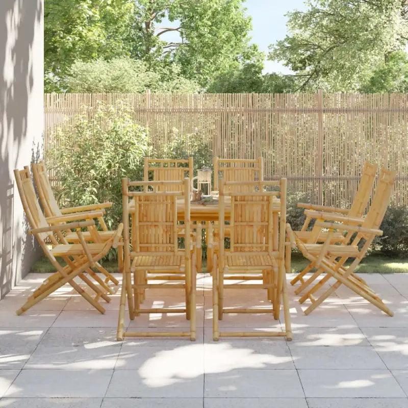 Inklapbare bamboe tuinstoelen voor buitenplezier - 8 / Met armleuning - Tuinstoelen