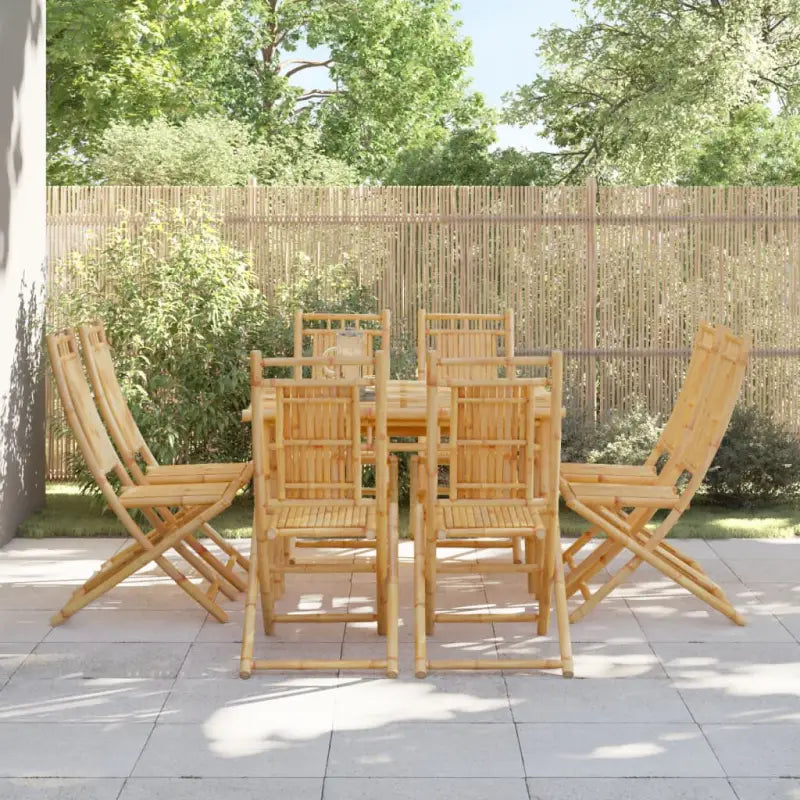 Inklapbare bamboe tuinstoelen voor buitenplezier - 8 / Zonder armleuning - Tuinstoelen