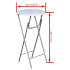 Inklapbare bartafels met MDF tafelblad en stalen poten - Wit / 4 - Klaptafels