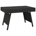 Inklapbare bijzettafel met gepoedercoat stalen frame en poly rattan - Bijzettafels