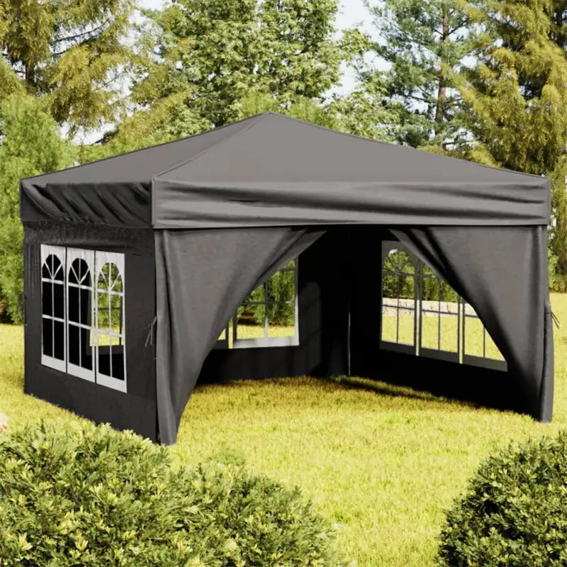 Inklapbare partytent met 210D Oxford stof voor buitenevenementen - Antraciet / 3 x 3 m / 1 - Partytenten & prieëlen