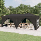 Inklapbare partytent met 210D Oxford stof voor buitenevenementen - Antraciet / 3 x 6 m / 1 - Partytenten & prieëlen