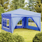 Inklapbare partytent met 210D Oxford stof voor buitenevenementen - Blauw / 3 x 3 m / 1 - Partytenten & prieëlen