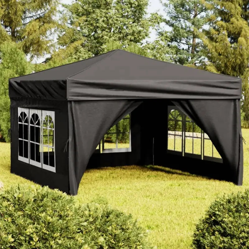 Inklapbare partytent met 210D Oxford stof voor buitenevenementen - Zwart / 3 x 3 m / 1 - Partytenten & prieëlen