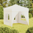 Inklapbare partytent met 210D Oxford stof voor buitenevenementen - Crème / 2 x 2 m / 1 - Partytenten & prieëlen