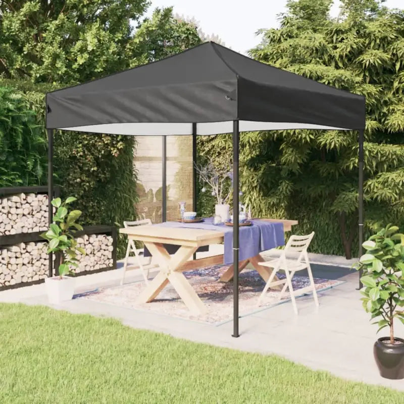 Inklapbare Partytent met 210d Oxford stof voor buitenevenementen - Antraciet / 3 x 3 m / 1 - Partytenten & prieëlen