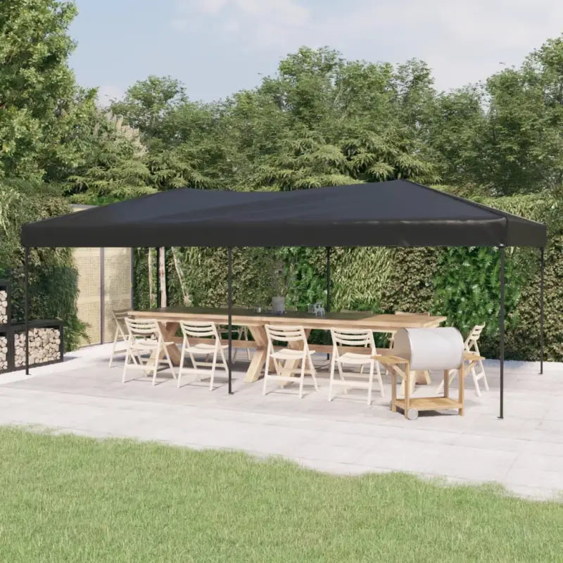 Inklapbare Partytent met 210d Oxford stof voor buitenevenementen - Antraciet / 3 x 6 m / 1 - Partytenten & prieëlen