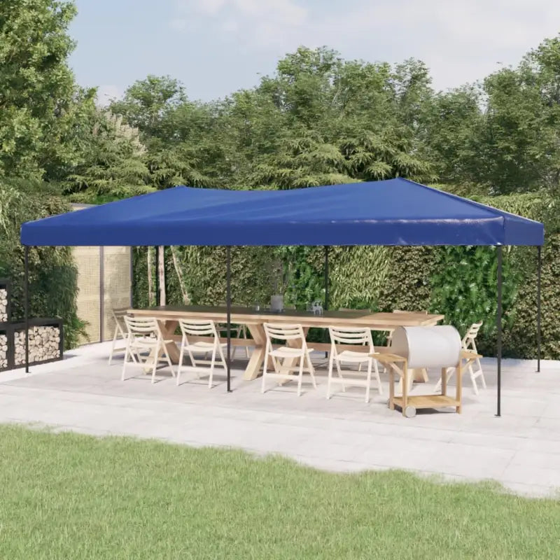 Inklapbare Partytent met 210d Oxford stof voor buitenevenementen - Blauw / 3 x 6 m / 1 - Partytenten & prieëlen