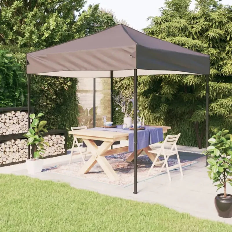Inklapbare Partytent met 210d Oxford stof voor buitenevenementen - Taupe / 2 x 2 m / 1 - Partytenten & prieëlen