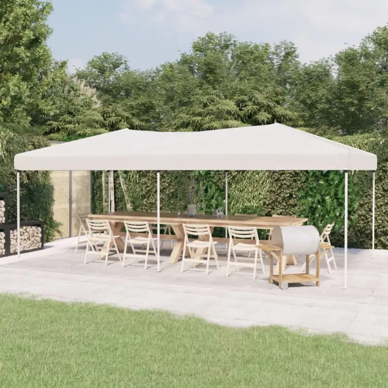 Inklapbare Partytent met 210d Oxford stof voor buitenevenementen - Wit / 3 x 6 m / 1 - Partytenten & prieëlen