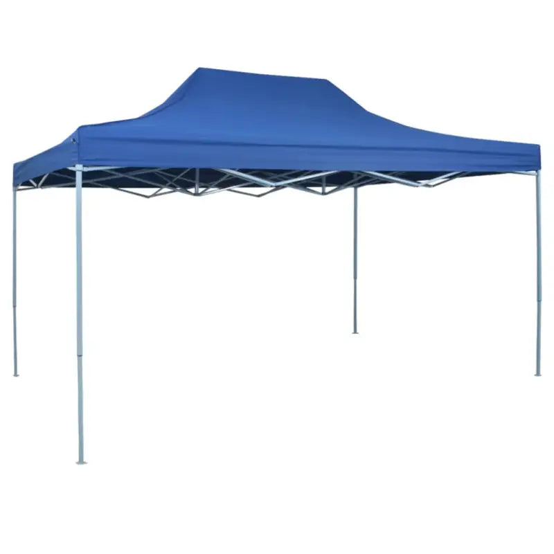 Inklapbare partytent met gepoedercoat staal voor buitenactiviteiten - Blauw / 1 / Zonder zijwand - Partytenten &