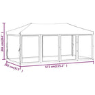 Inklapbare partytent van 210d Oxford stof met zilverkleurige coating - Partytenten & prieëlen