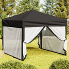 Inklapbare partytent van 210d Oxford stof met zilverkleurige coating - Zwart / 3 x 3 m / 1 - Partytenten & prieëlen