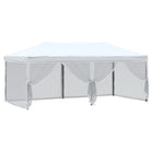 Inklapbare partytent van 210d Oxford stof met zilverkleurige coating - Partytenten & prieëlen