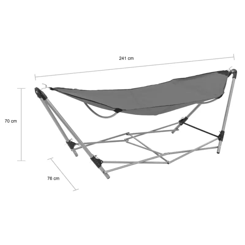Inklapbare standaard hangmat met gepoedercoat staal en 600d oxford - Hangmatten
