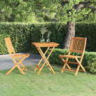 Inklapbare tuinset met massief acaciahout voor buiten dineren - 60 cm / without armrests / Vierkant - Tuinsets