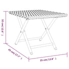 Inklapbare tuinset tafel van poly rattan voor buitengebruik - Tuintafels