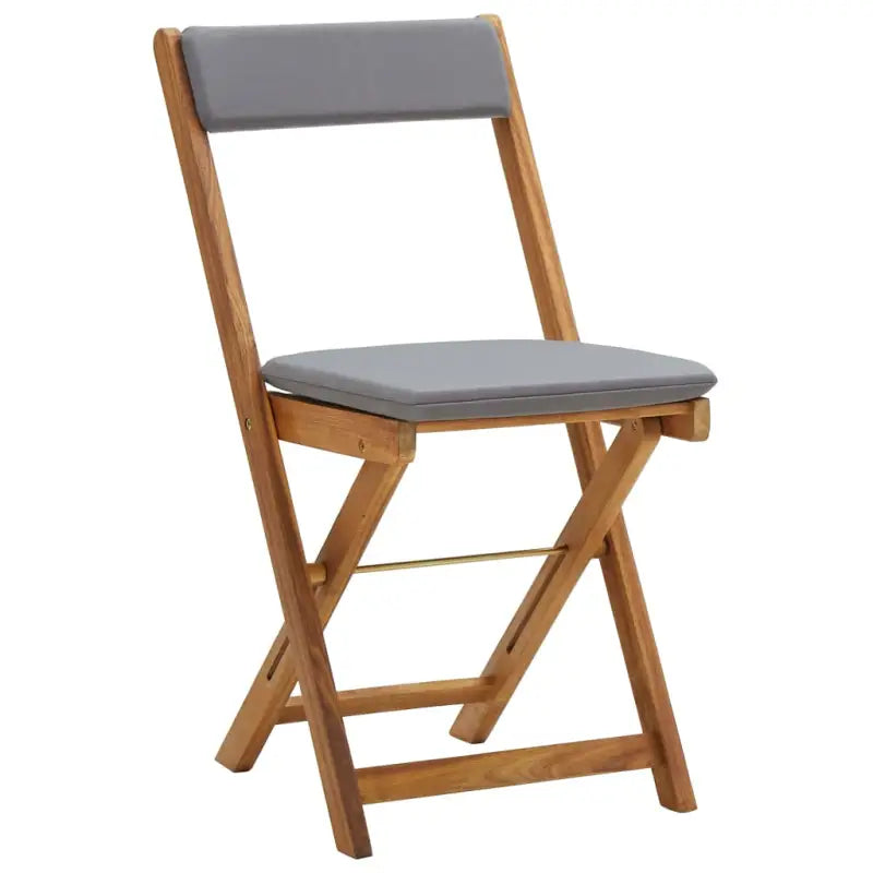 Inklapbare tuinstoel set van massief acaciahout met olieafwerking - Tuinsets