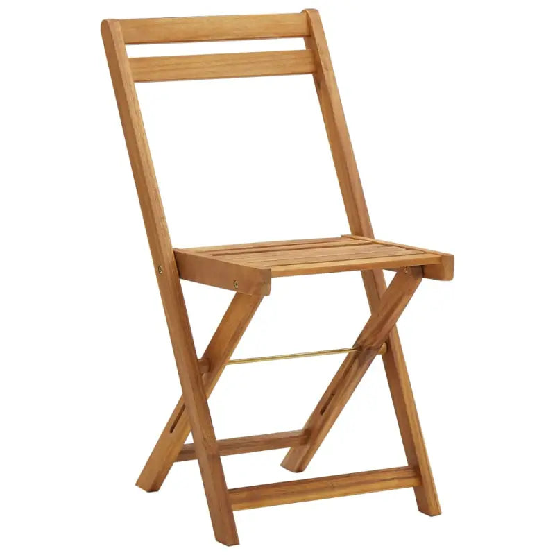 Inklapbare tuinstoel set van massief acaciahout met olieafwerking - Tuinsets