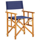 Inklapbare tuinstoel van massief acaciahout met eenvoudige opslag en levering bevat - Blauw / 1 - Tuinstoelen