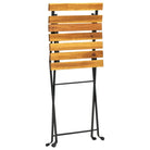 Inklapbare tuinstoelen van massief acaciahout met stalen frame - Tuinstoelen