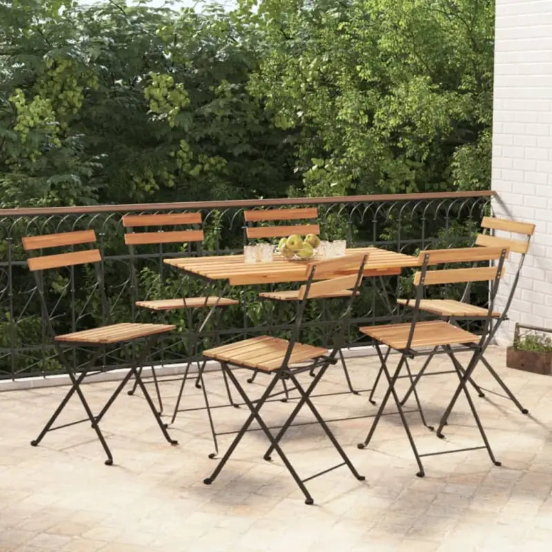 Inklapbare tuinstoelen van massief teakhout voor tuin en terras - Tuinstoelen